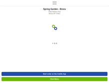 Tablet Screenshot of bronxspringgarden.com